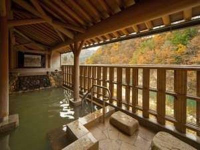 天然温泉白川郷の湯 Hotell Shirakawa  Exteriör bild