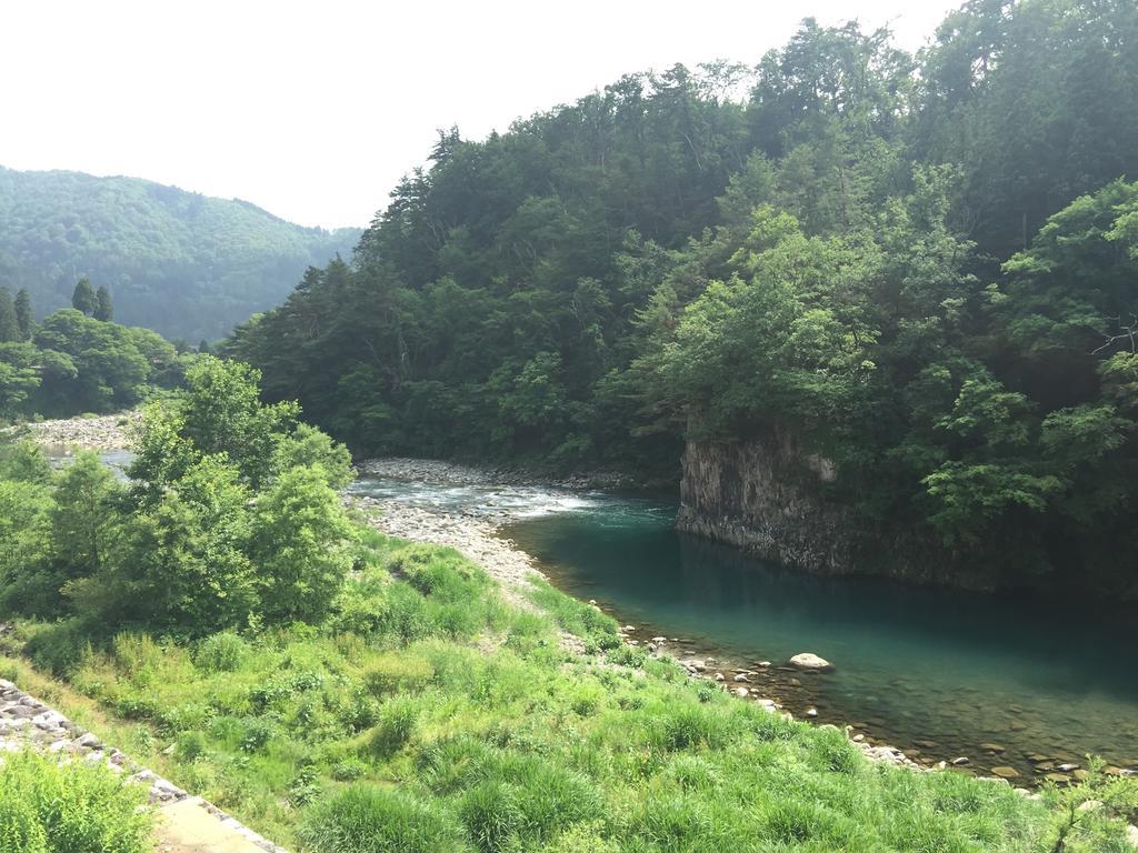 天然温泉白川郷の湯 Hotell Shirakawa  Exteriör bild